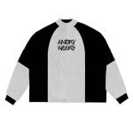 Black and White Angry Hoodie